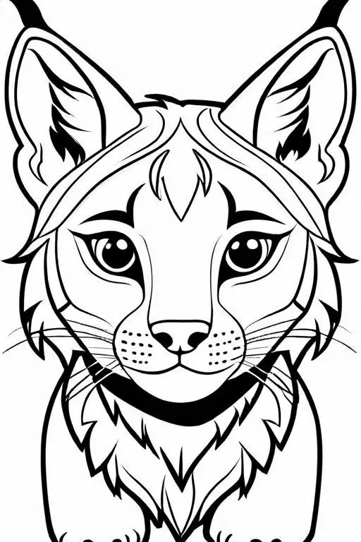 Lynx Coloring Page 18 for Kids