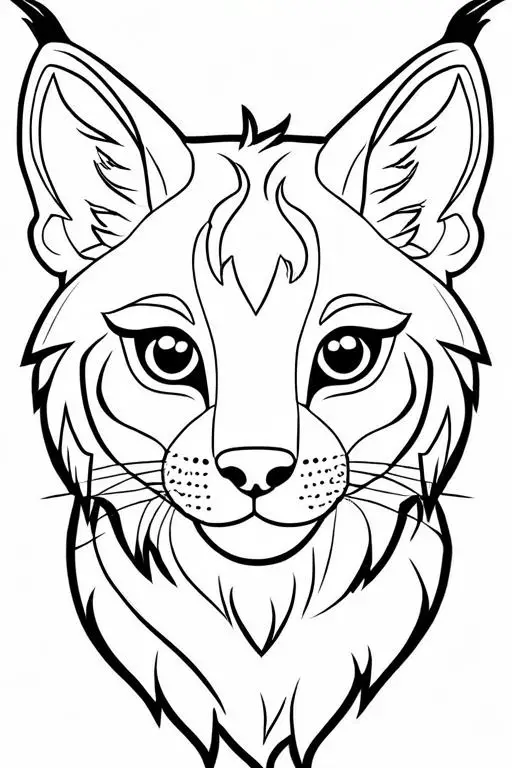 Lynx Coloring Page 3 for Kids