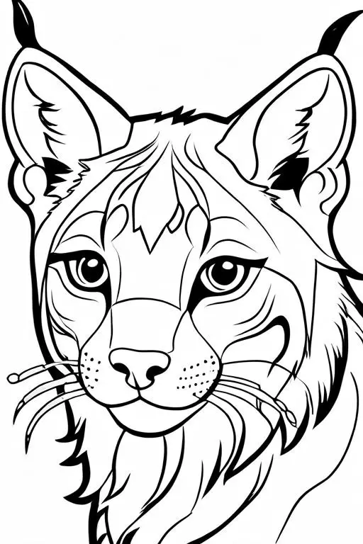 Lynx Coloring Page 8 for Kids