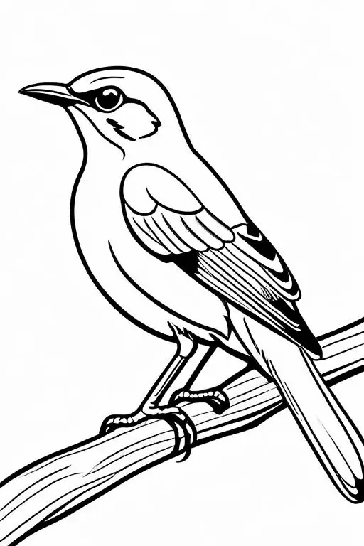 Mockingbird Coloring Page 13 for Kids