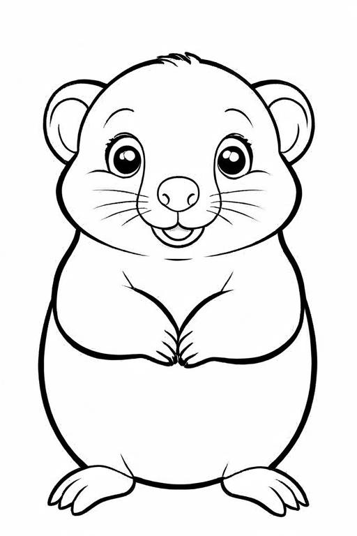 Mole Coloring Page 15 for Kids