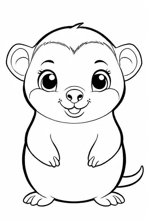 Mole Coloring Page 9 for Kids