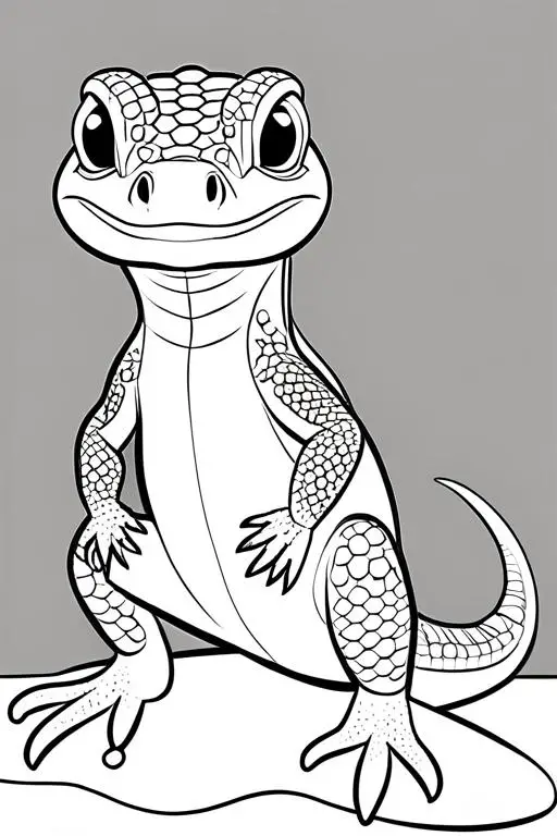 Monitor Lizard Coloring Page 10 for Kids