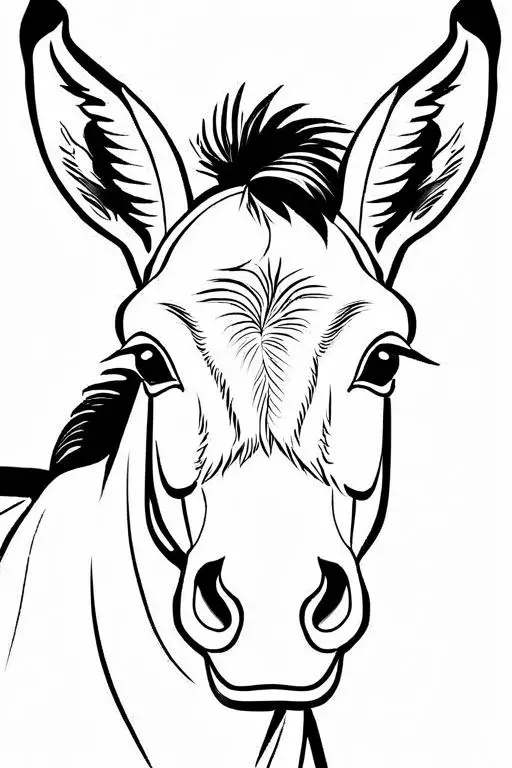 Mule Coloring Page 10 for Kids