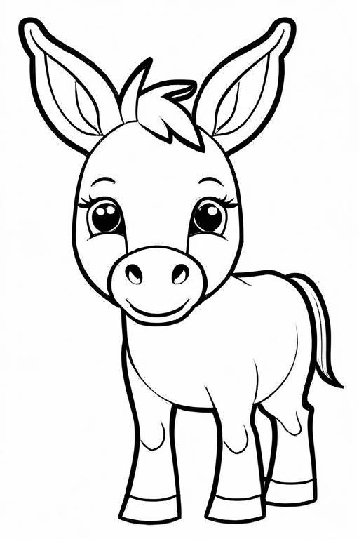 Mule Coloring Page 11 for Kids