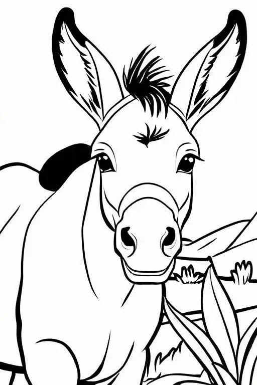 Mule Coloring Page 13 for Kids