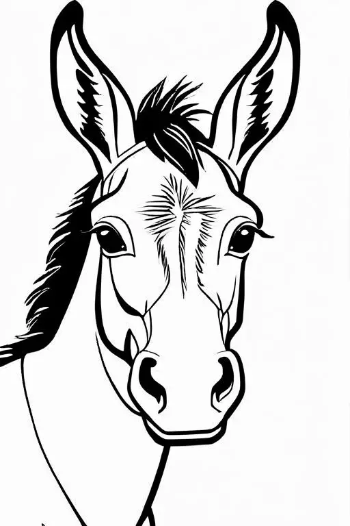 Mule Coloring Page 14 for Kids