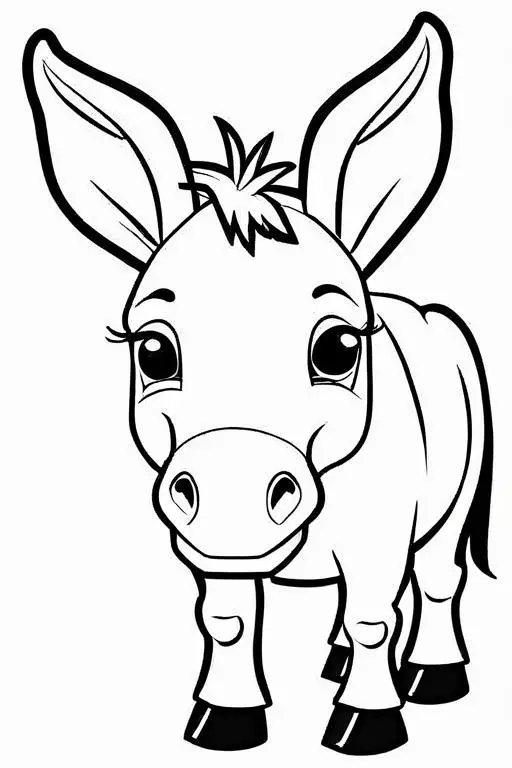 Mule Coloring Page 15 for Kids