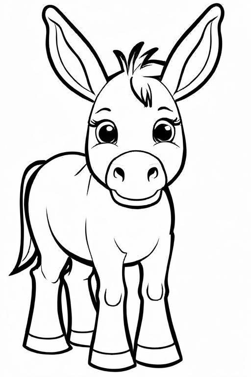 Mule Coloring Page 16 for Kids