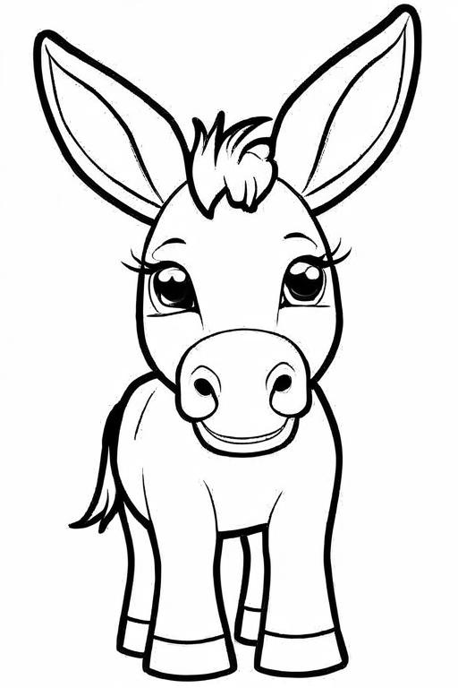 Mule Coloring Page 17 for Kids