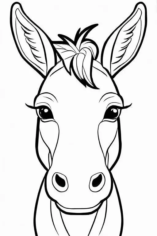 Mule Coloring Page 18 for Kids