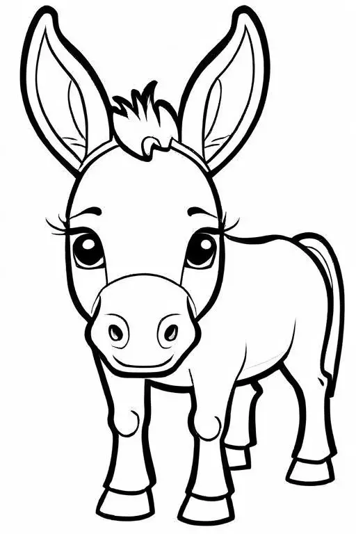 Mule Coloring Page 6 for Kids