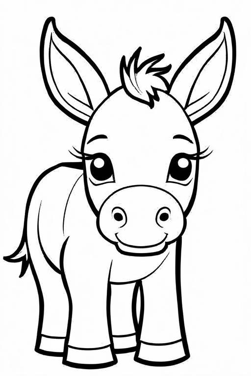 Mule Coloring Page 8 for Kids