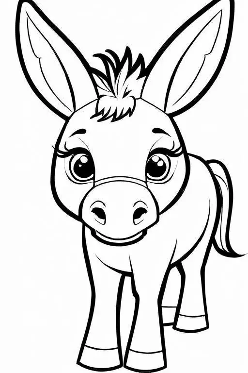 Mule Coloring Page 9 for Kids