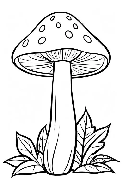 Mushrooms Coloring Page 13 for Kids