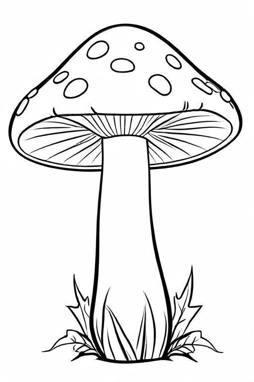 Mushrooms Coloring Page 19 for Kids