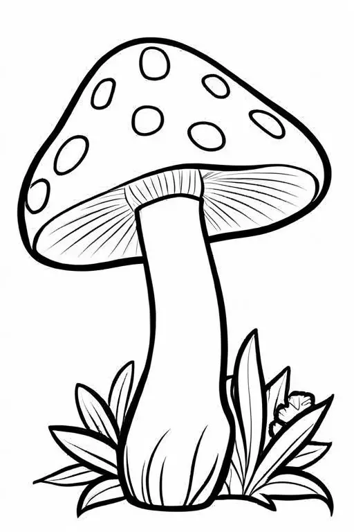 Mushrooms Coloring Page 20 for Kids