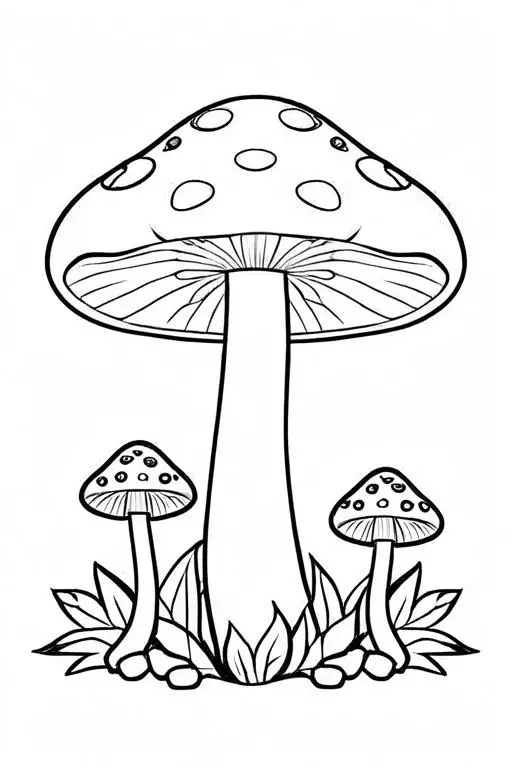 Mushrooms Coloring Page 29 for Kids