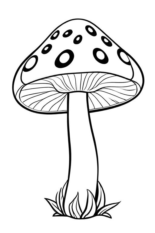 Mushrooms Coloring Page 31 for Kids