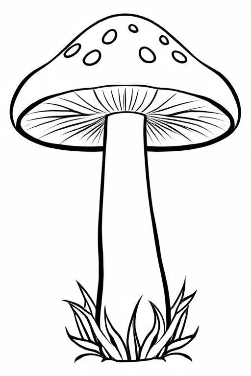 Mushrooms Coloring Page 33 for Kids