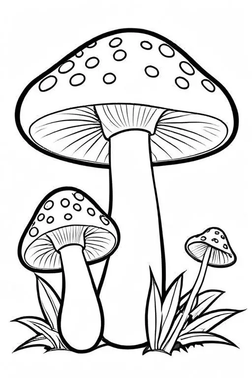 Mushrooms Coloring Page 39 for Kids