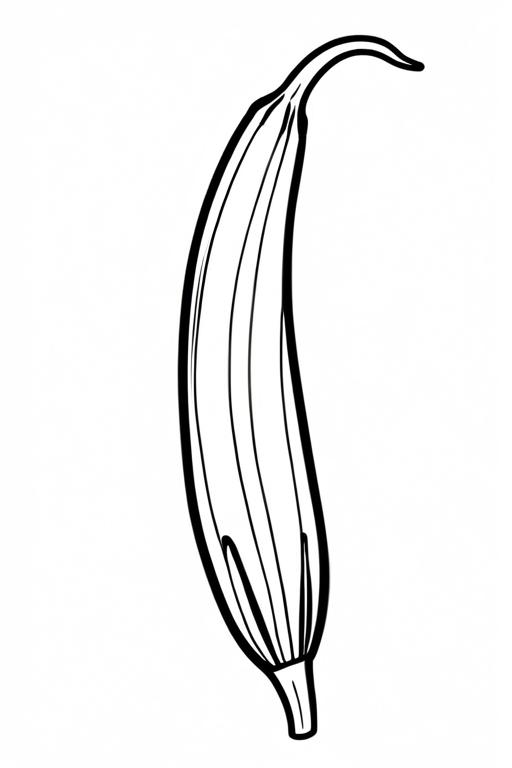 Okra Coloring Page 25 for Kids