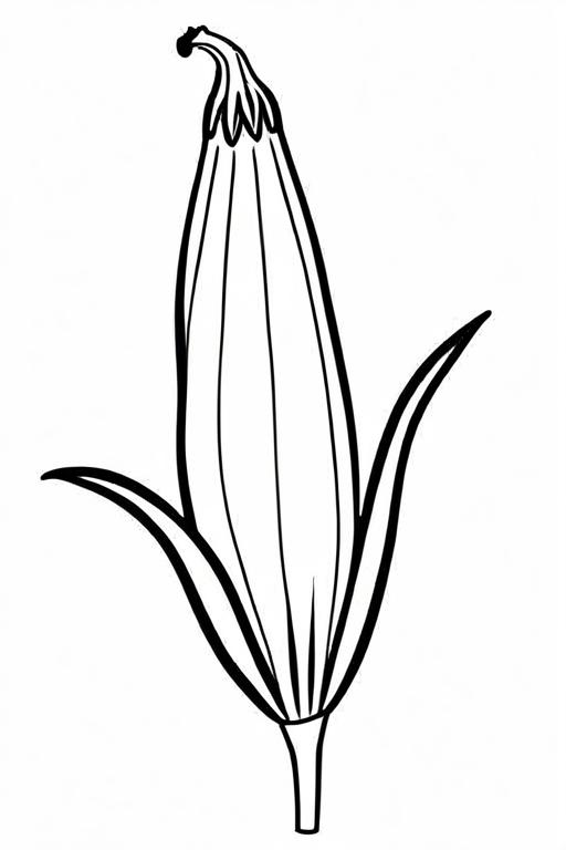 Okra Coloring Page 28 for Kids