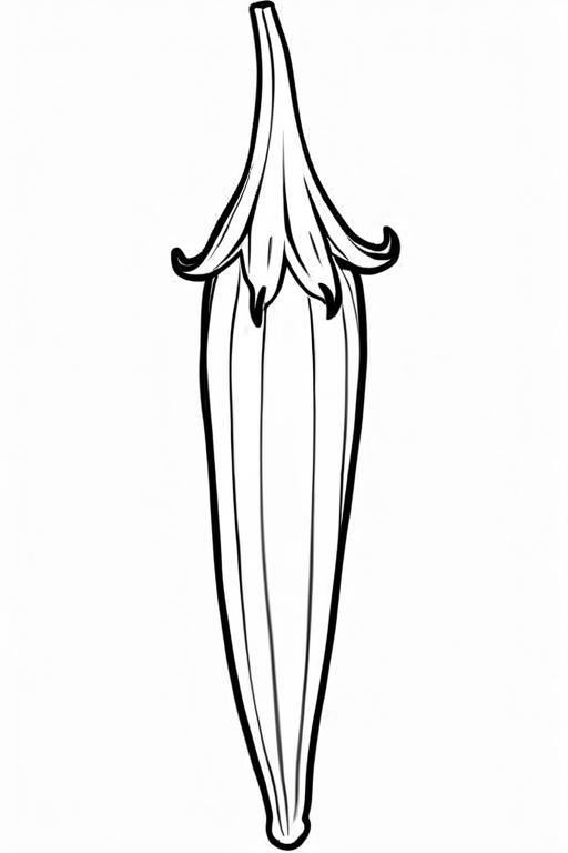 Okra Coloring Page 29 for Kids