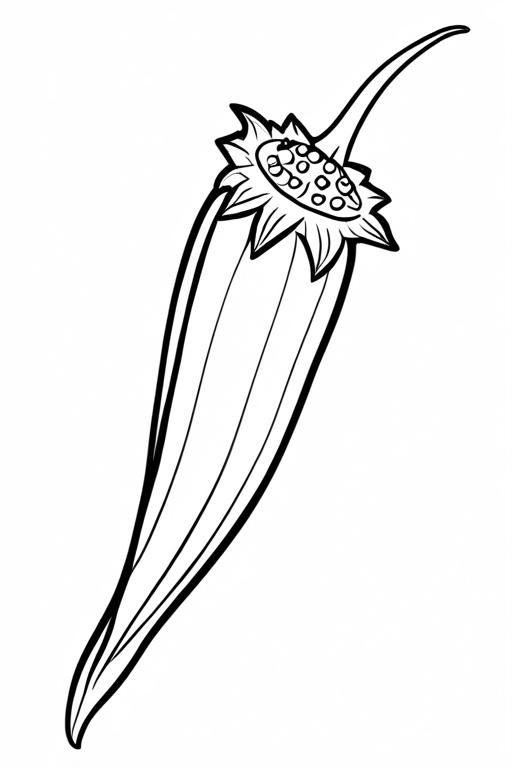 40 Okra Coloring Pages For Kids - ShadeMaze