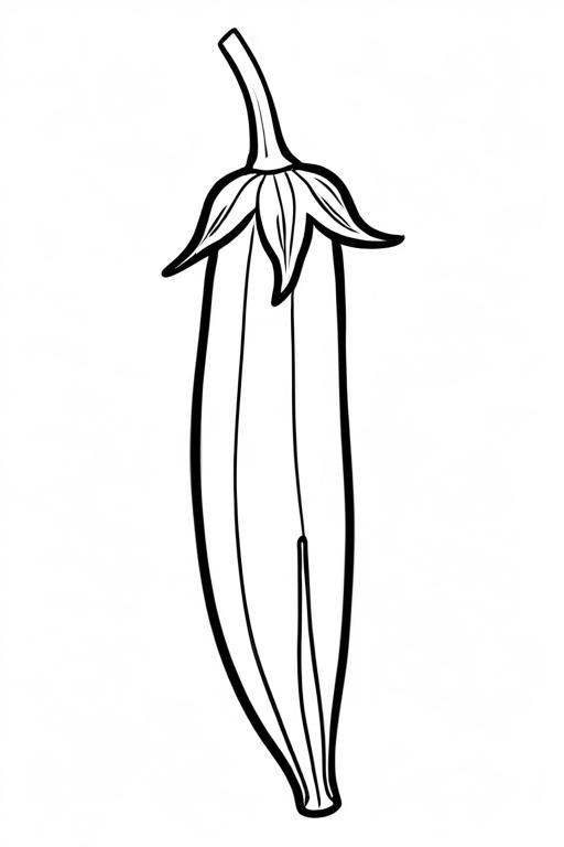 40 Okra Coloring Pages For Kids - ShadeMaze