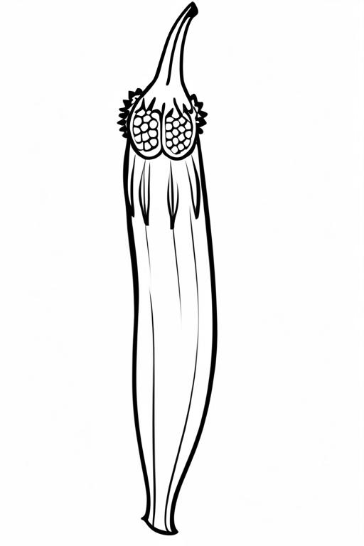 40 Okra Coloring Pages For Kids - ShadeMaze