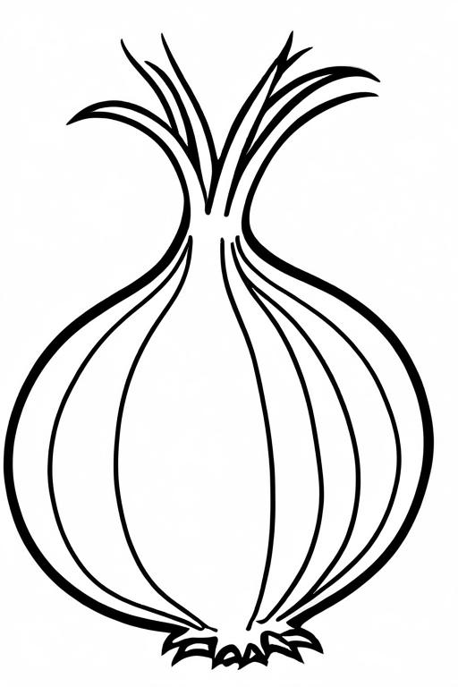 Onion Coloring Page 13 for Kids