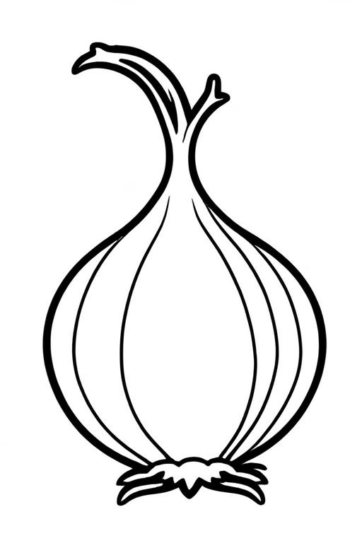 Onion Coloring Page 14 for Kids