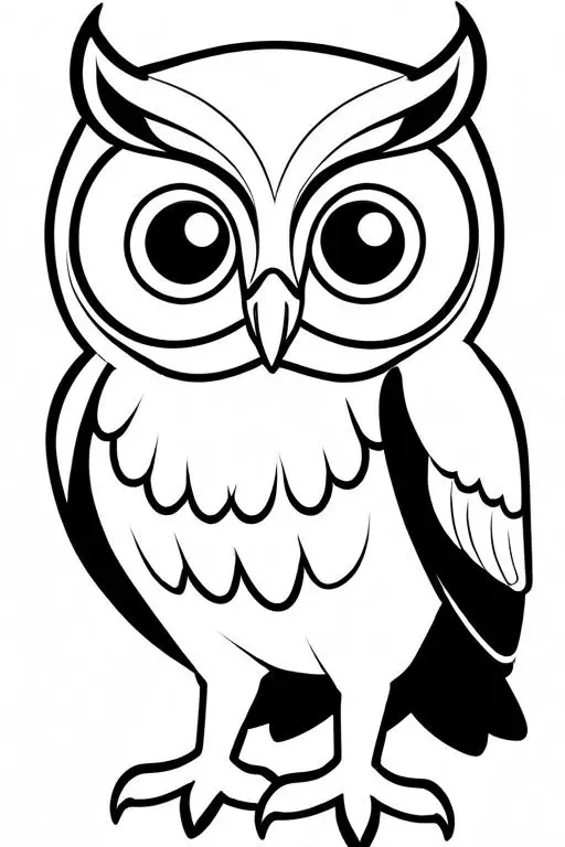 Owl Coloring Page 20 for Kids