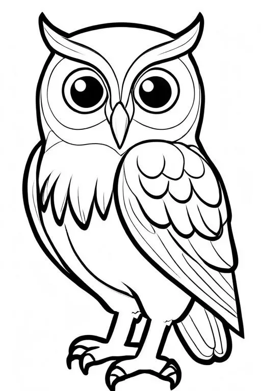 Owl Coloring Page 31 for Kids