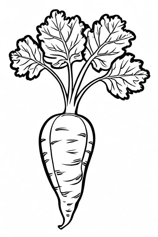 Parsnip Coloring Page 10 for Kids