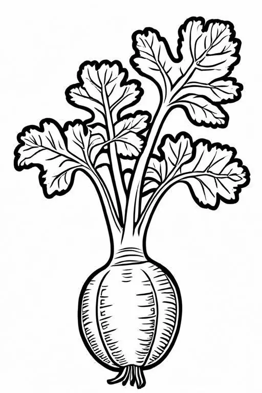 Parsnip Coloring Page 15 for Kids