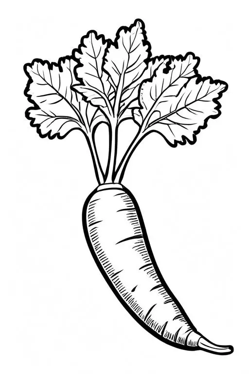 Parsnip Coloring Page 17 for Kids