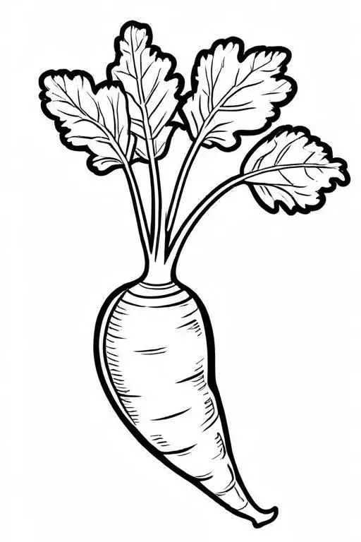 Parsnip Coloring Page 18 for Kids