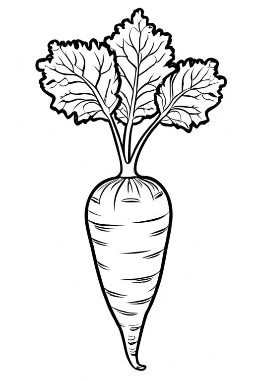 Parsnip Coloring Page 23 for Kids