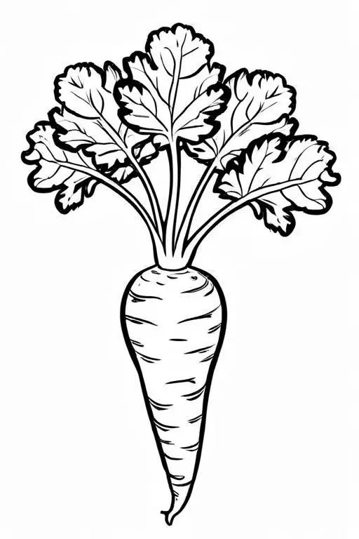 Parsnip Coloring Page 24 for Kids