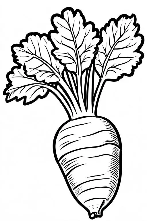 Parsnip Coloring Page 3 for Kids