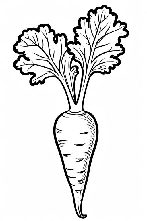 Parsnip Coloring Page 4 for Kids