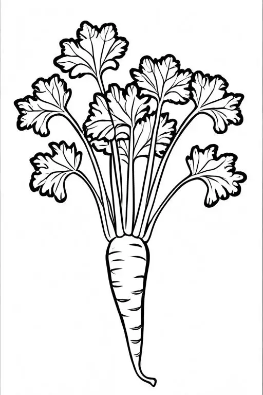 Parsnip Coloring Page 5 for Kids