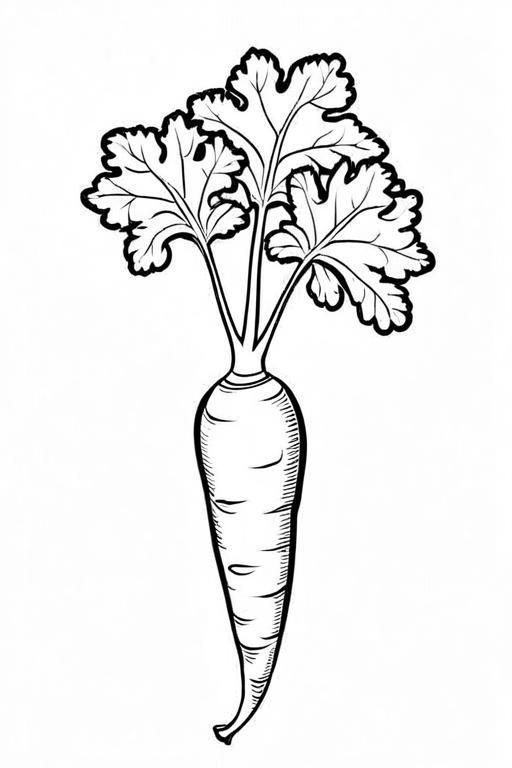 Parsnip Coloring Page 7 for Kids