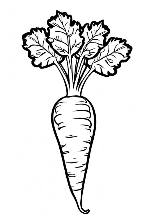 Parsnip Coloring Page 9 for Kids