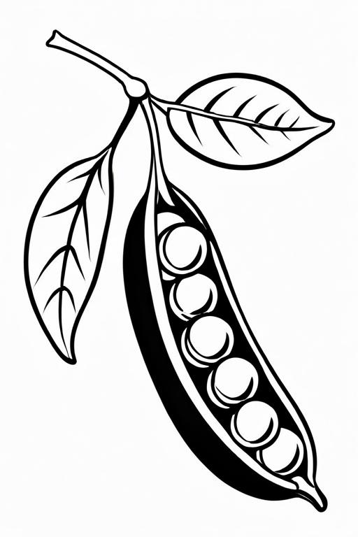 Peas Coloring Page 11 for Kids