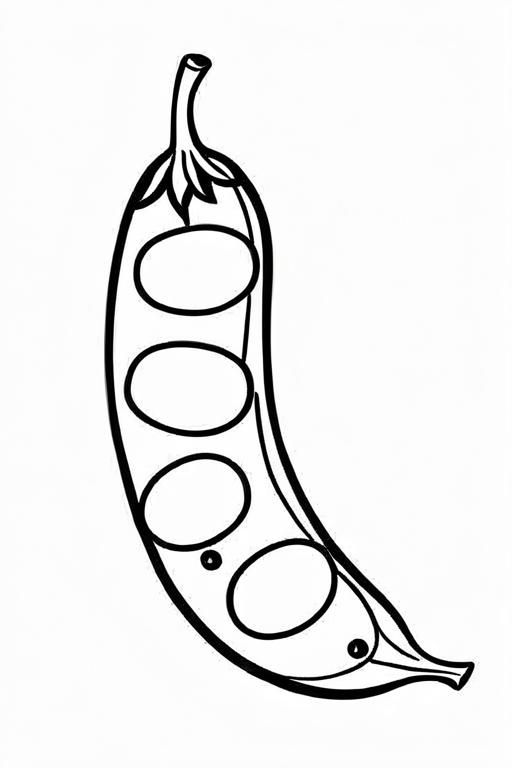 Peas Coloring Page 13 for Kids