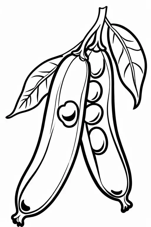 Peas Coloring Page 14 for Kids