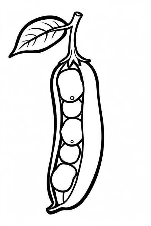 Peas Coloring Page 19 for Kids